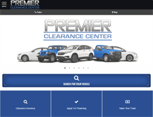 Tablet Screenshot of premierclearance.com